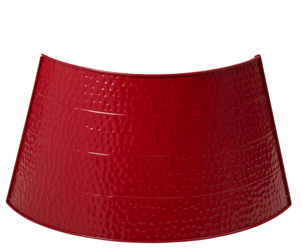 26"D Red Hammer-harden Metal Tree Collar