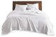 Madison Park Egyptian Cotton All-Season Woven Bedding Blanket, White