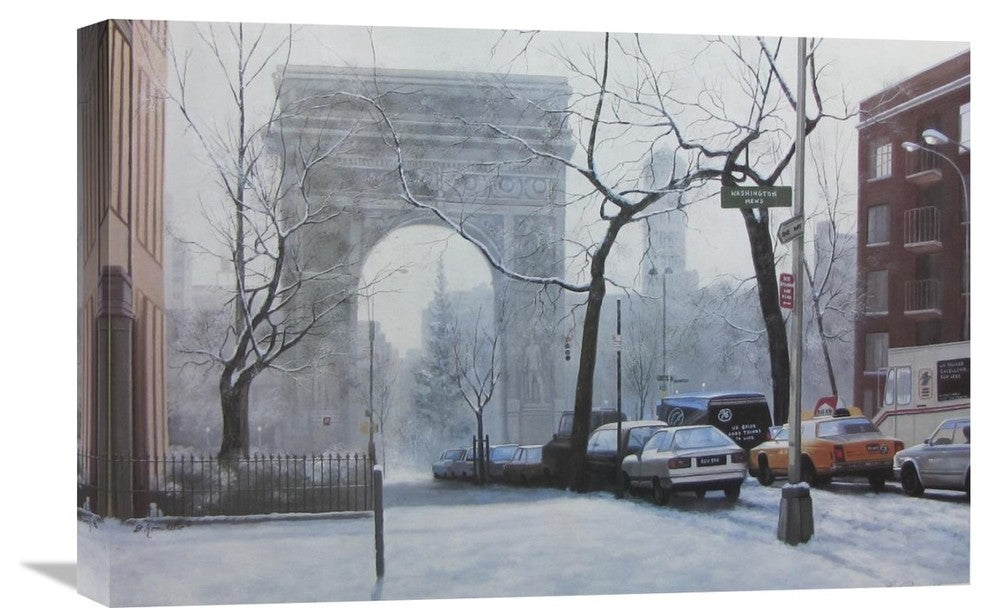 "Wash Square" Stretched Canvas Giclee by Diane Romanello, 24"x16"