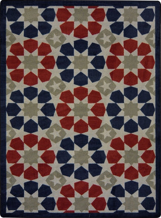 Kaleidoscope Rug, Americana, 5'4"x7'8"