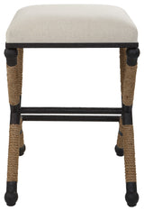 Firth Rustic Oatmeal Counter Stool