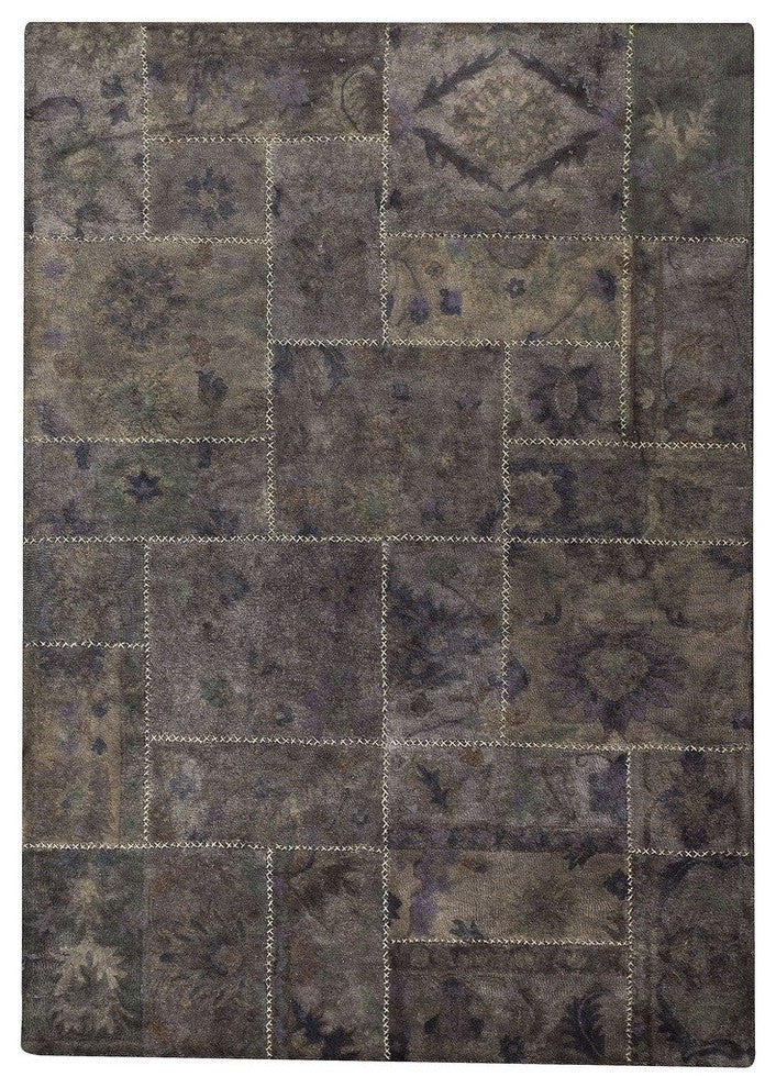 Hand Tufted Grey Wool Area Rug