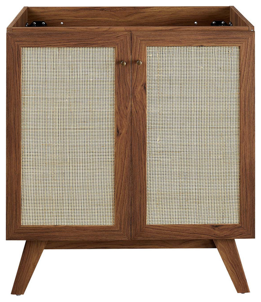 Soma 30" Bathroom Vanity Cabinet (Sink Basin Not Included) - Walnut
