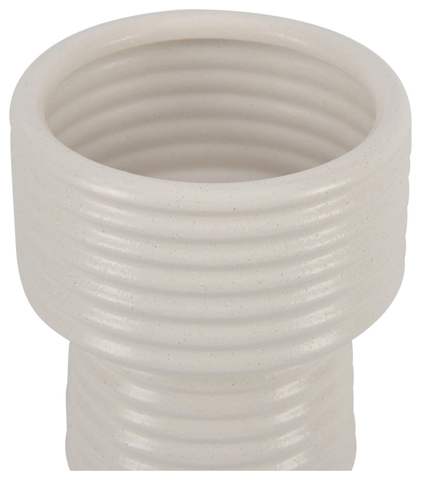 Ozean Vase Coastal White