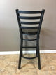 Reclaimed 30" Bar Stool With Ladder Back, Set of 2, Antique Oak