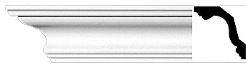 Cornice White Urethane Ver Sur Mer Simple Design 8 Pieces Totaling 752" Length