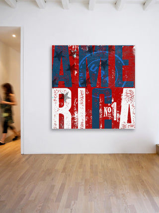 Marmont Hill, "America No.1" by Rick Martin Painting Wrapped Canvas, 24x24