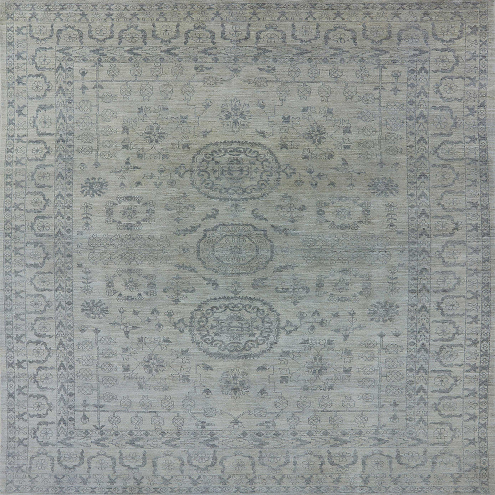 Ahgly Company Indoor Square Mid-Century Modern Area Rugs, 3' Square