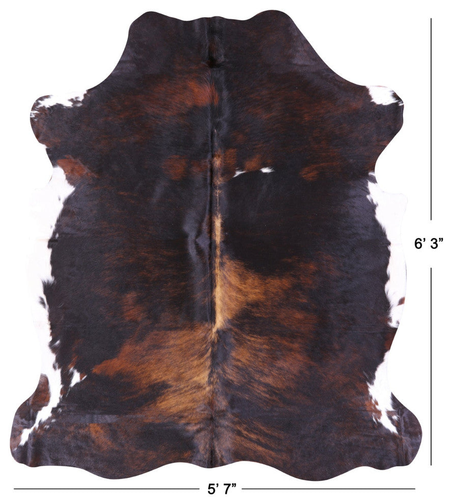 6' 3" X 5' 7" Natural Cowhide Rug C2340