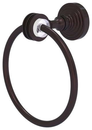 Pacific Grove Towel Ring with Dotted Accents, Antique Bronze