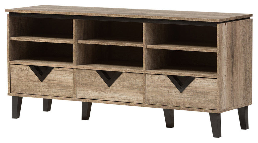 Wales Light Brown Wood 55" TV Stand