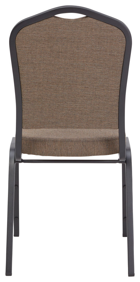 NPS 9300 Fabric Stack Chair, Natural Taupe Seat/Black Sandtex Frame