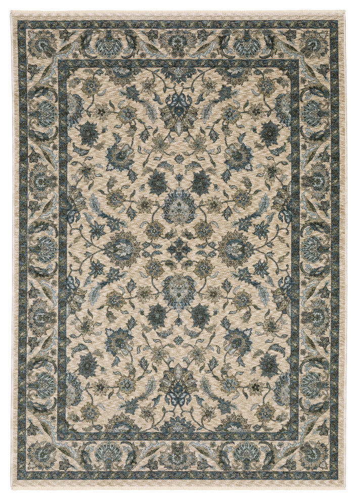 Oriental Weavers Aberdeen 070I1 Floral Rug, Beige, 3'3"x5'