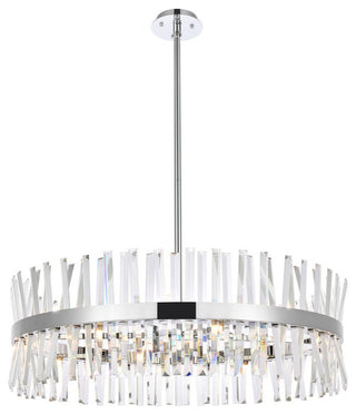 Modern Chrome 16-Light Chandelier