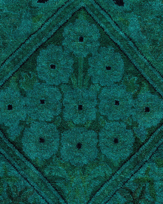 Fine Vibrance, One-of-a-Kind Hand-Knotted Area Rug Green, 6'1"x6'1"