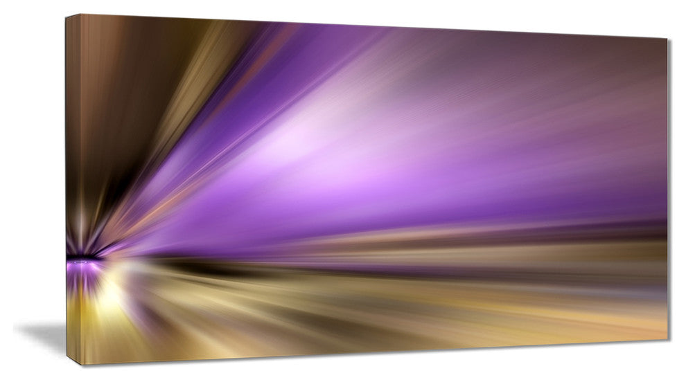 "Bright Purple Shade Upward" Abstract Digital Canvas Print