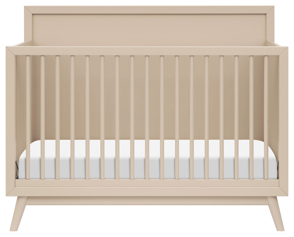 Palma 4-in-1 Convertible Crib With Toddler Bed Conversion Kit, Taupe