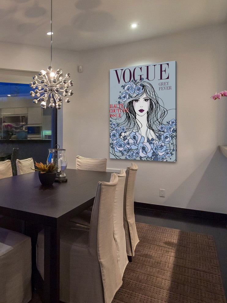 "Mag Cover" Painting Print on Wrapped Canvas by Loretta So