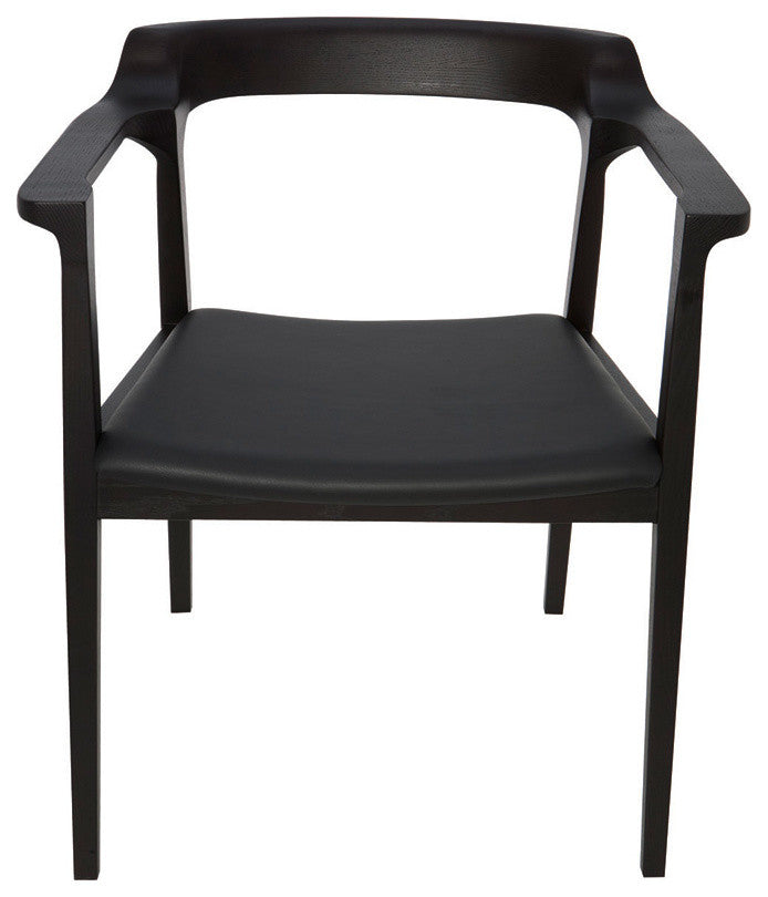 Caitlan Dining Chair by Nuevo Living, Black Oak