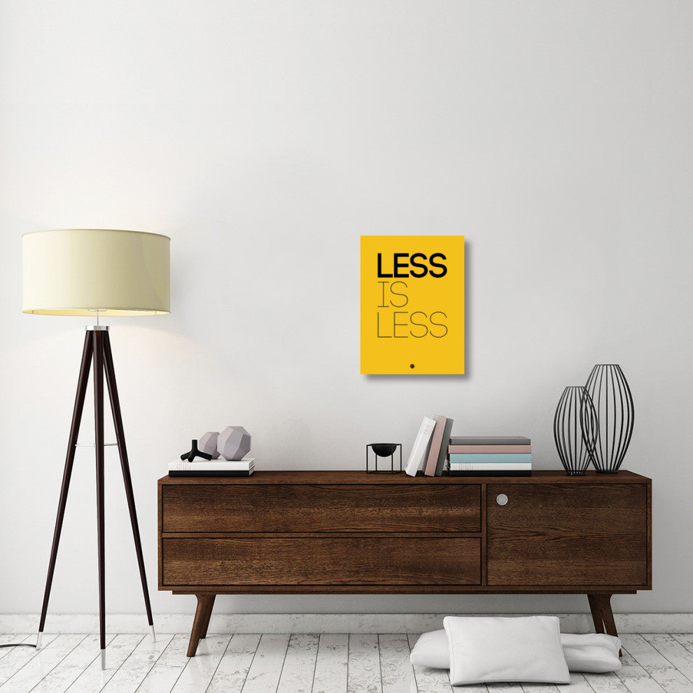 "Less Is Less Poster Yellow" Fine Art Print