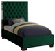 Lexi Velvet Bed, Green, Twin