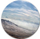 Winter Mountains In Caucasus, Beach Disc Metal Wall Art, 23"