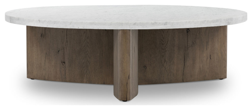 Toli Coffee Table-Italian White Marble