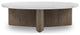 Toli Coffee Table-Italian White Marble