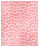 Scribble Heart Pattern 50x60 Sherpa Fleece Blanket