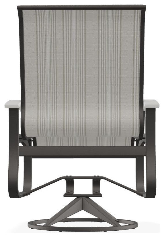 Belle Isle Sling Outdoor Swivel Rocker, James/Warm Gray