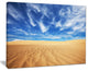 "Desert With Exotic Blue Sky Over" Modern Landscape Wall Art Canvas, 40"x30"