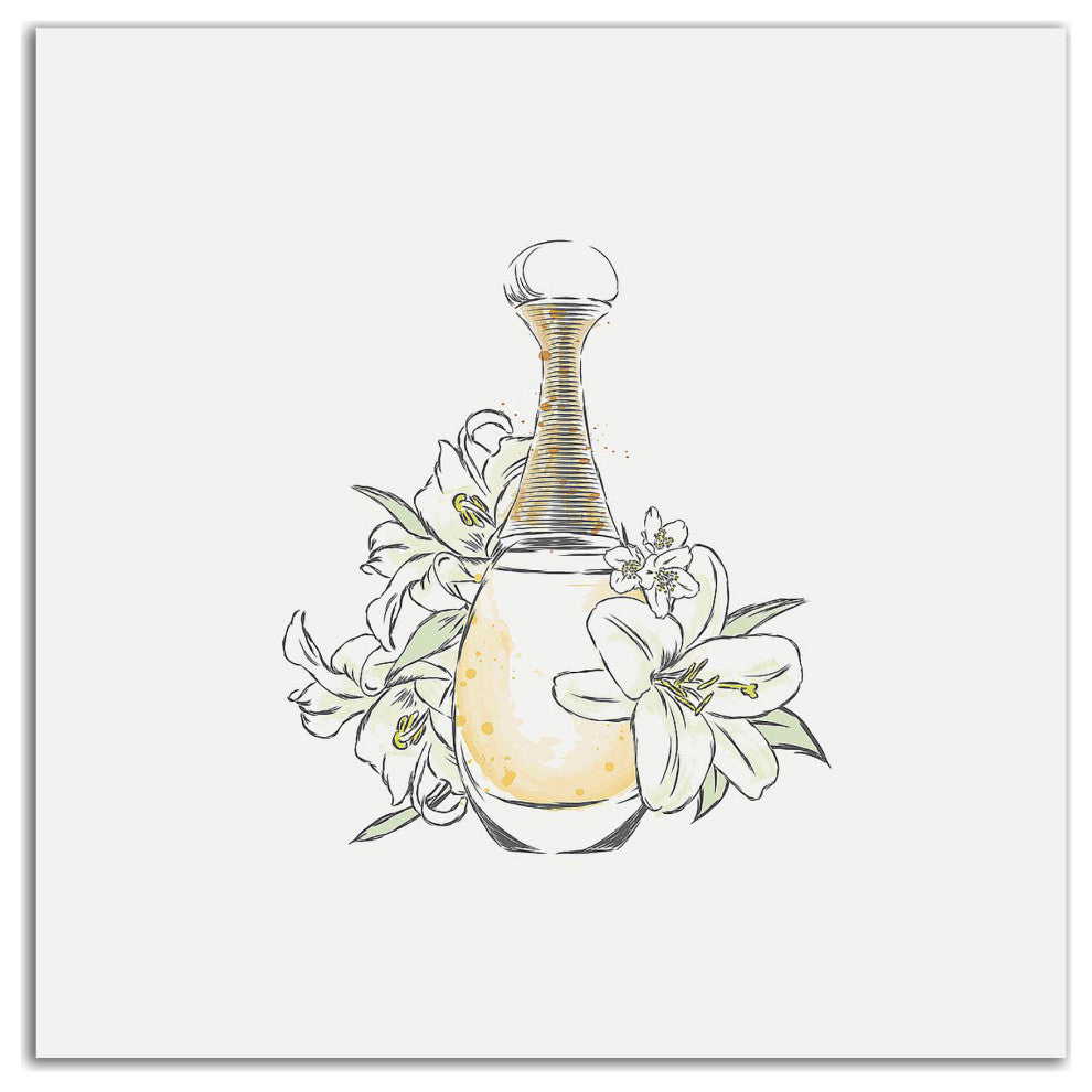 "Perfume III" by Incado, Print on Canvas, 24"x24"