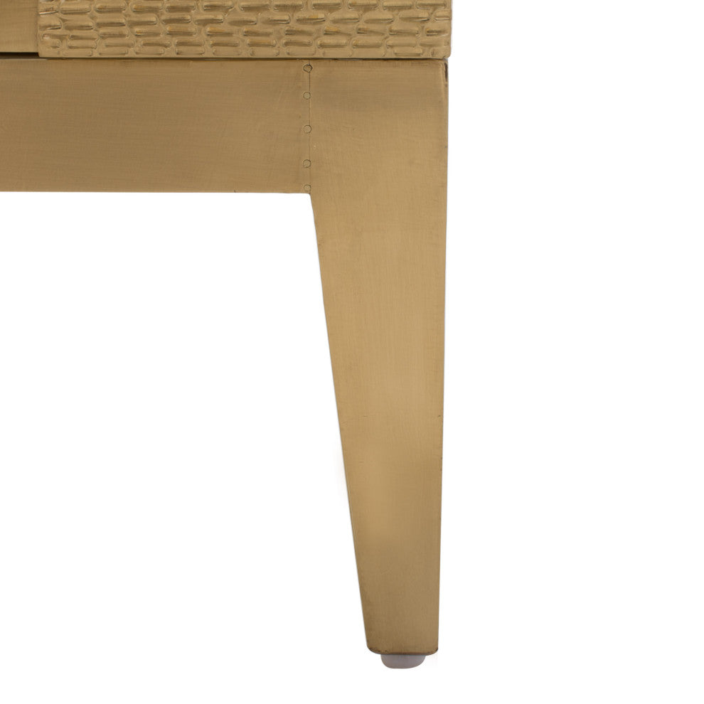 Safavieh Couture Dorielle Brass Covered Sideboard Gold