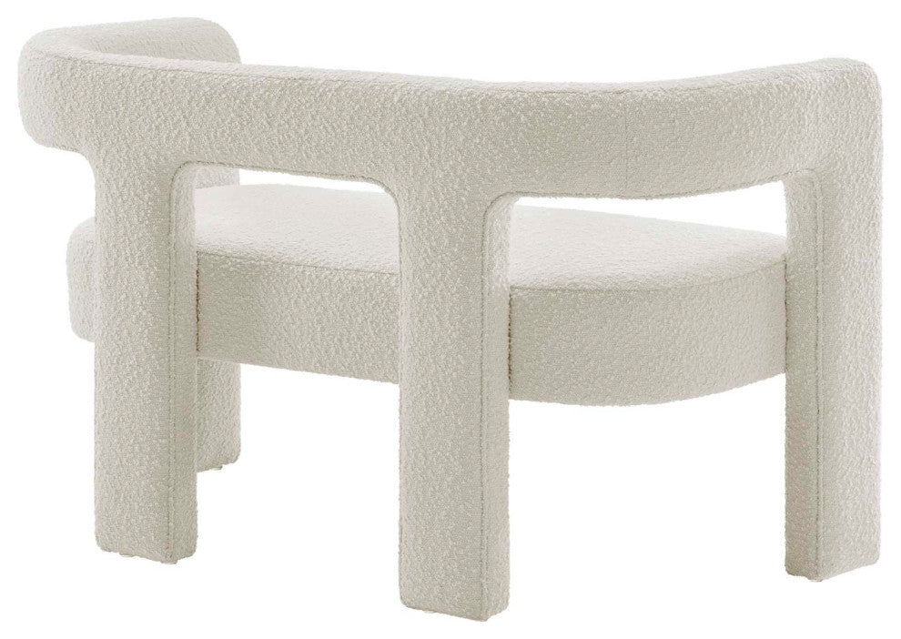 Kayla Boucle Upholstered Loveseat - Ivory