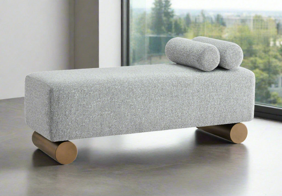 Milly Modern Gran Bench With Tube Pillows