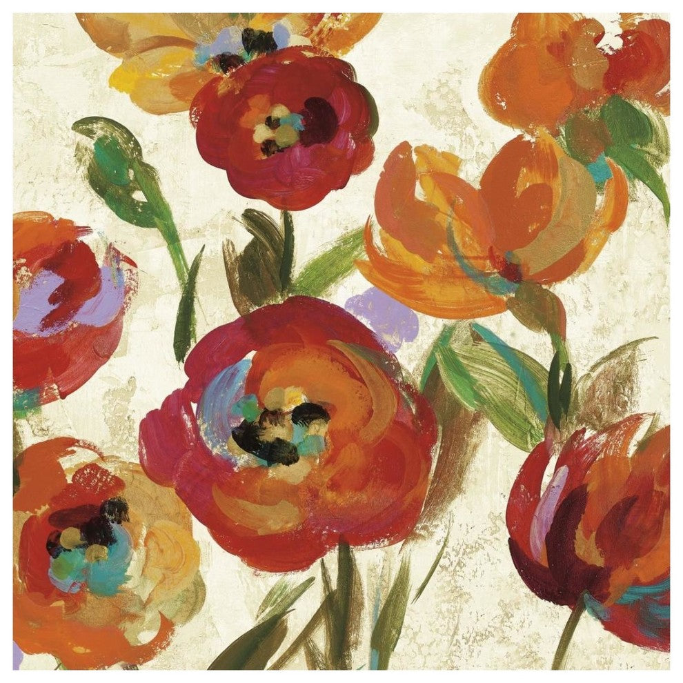 "July in the Garden IV" Digital Paper Print by Silvia Vassileva, 38"x38"