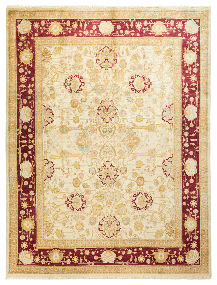 Serenity, One-of-a-Kind Hand-Knotted Area Rug Ivory, 8'1"x10'6"