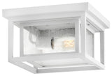 Hinkley Republic Small Flush Mount, Textured White