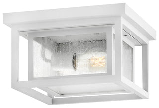 Hinkley Republic Small Flush Mount, Textured White