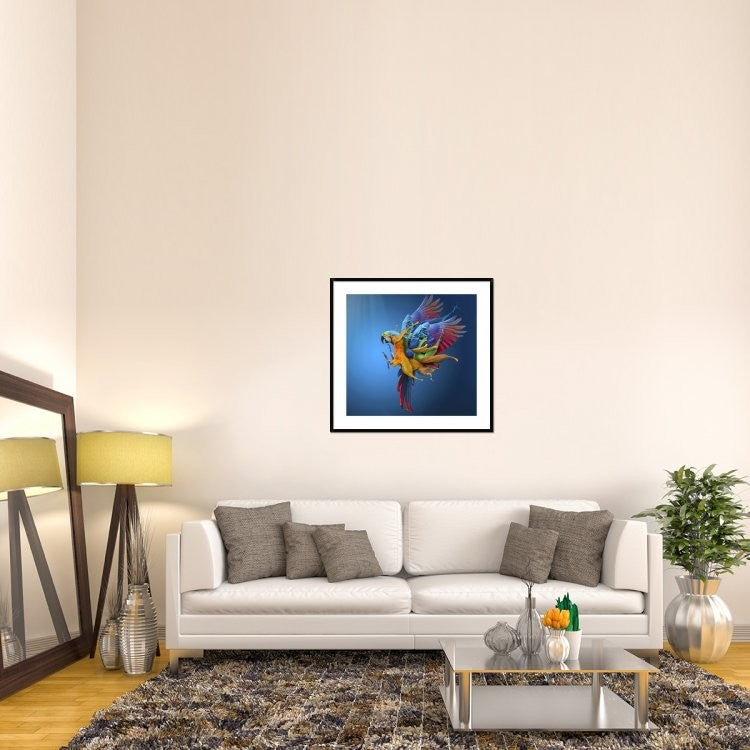"Flying Colours" Framed Digital Print by Sulaiman Almawash, 38x36"