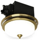 Bathroom Exhaust Fan With LED Light and Nightlight 110CFM 1.5 Sone Brushed Gold