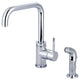 Motegi Single Handle Kitchen Faucet, Polished Chrome