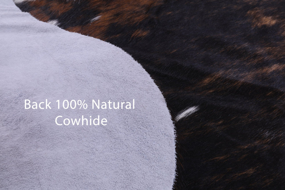 Organic Natural Hair-On Cowhide Area Rug 7' 4" X 5' 9" C1500