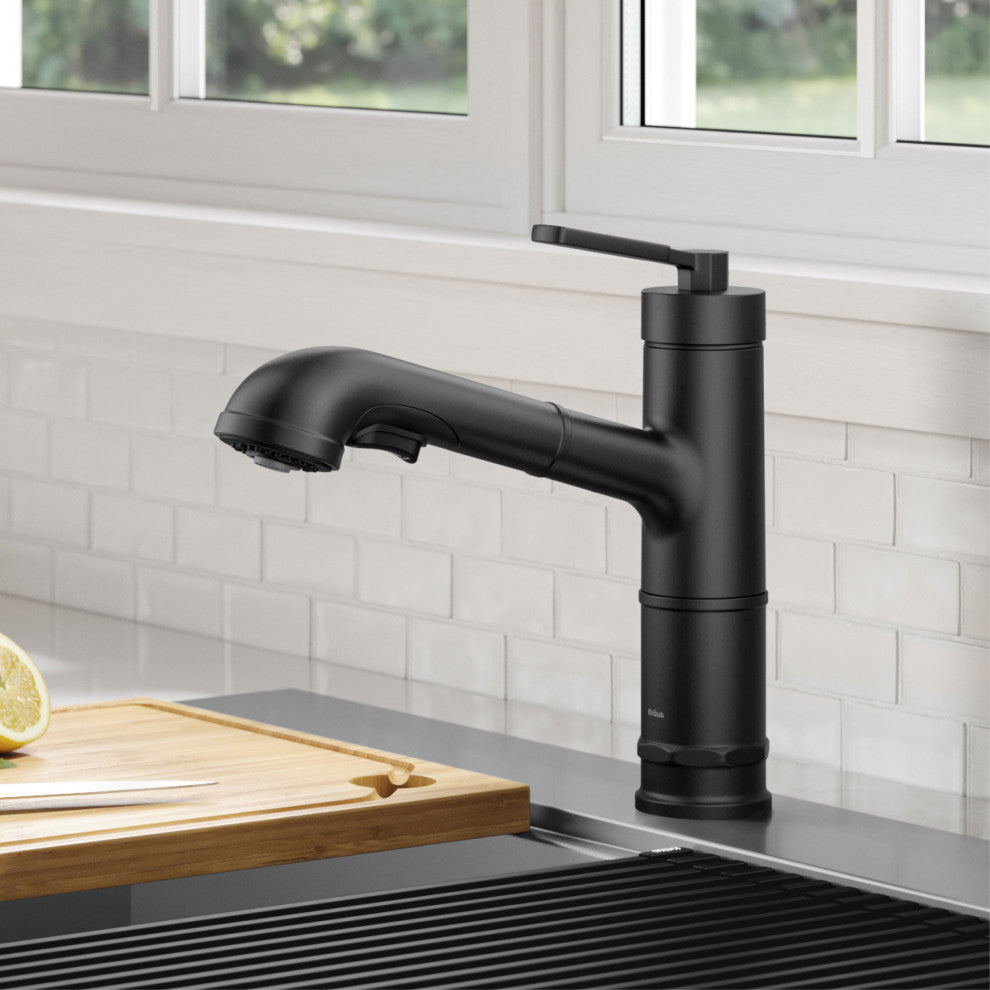 Sellette Pull-Down Kitchen Faucet, Matte Black, Model Kpf-4103mb
