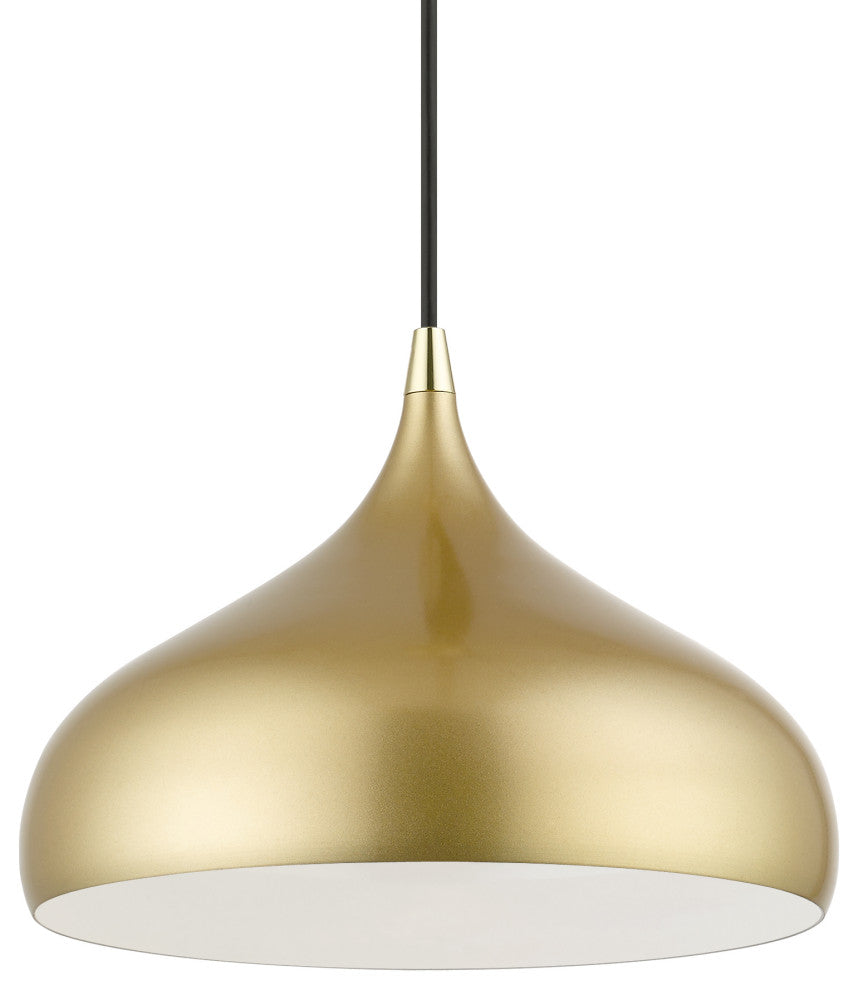 Livex Lighting 1 Light Soft Gold Pendant