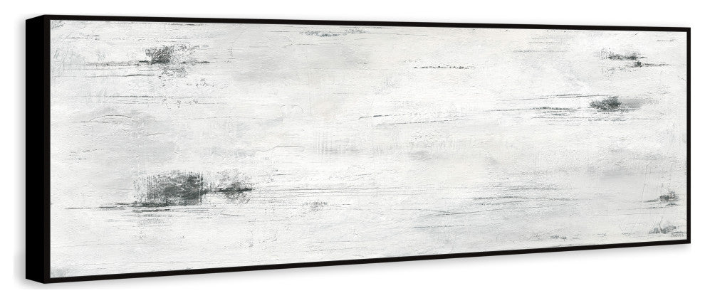 "Flames of Existence" Floater Framed Painting Print on Canvas, 30x10