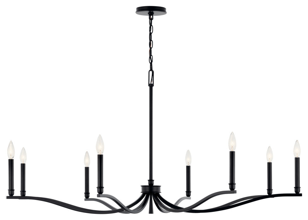 Malene Chandelier, Black, 52 Inch