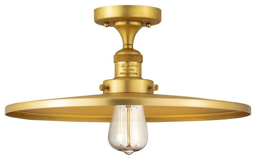 Innovations Lighting 517-1CH-SG-MFR-SG-16-LED 1 Light 16" Semi-Flush Mount