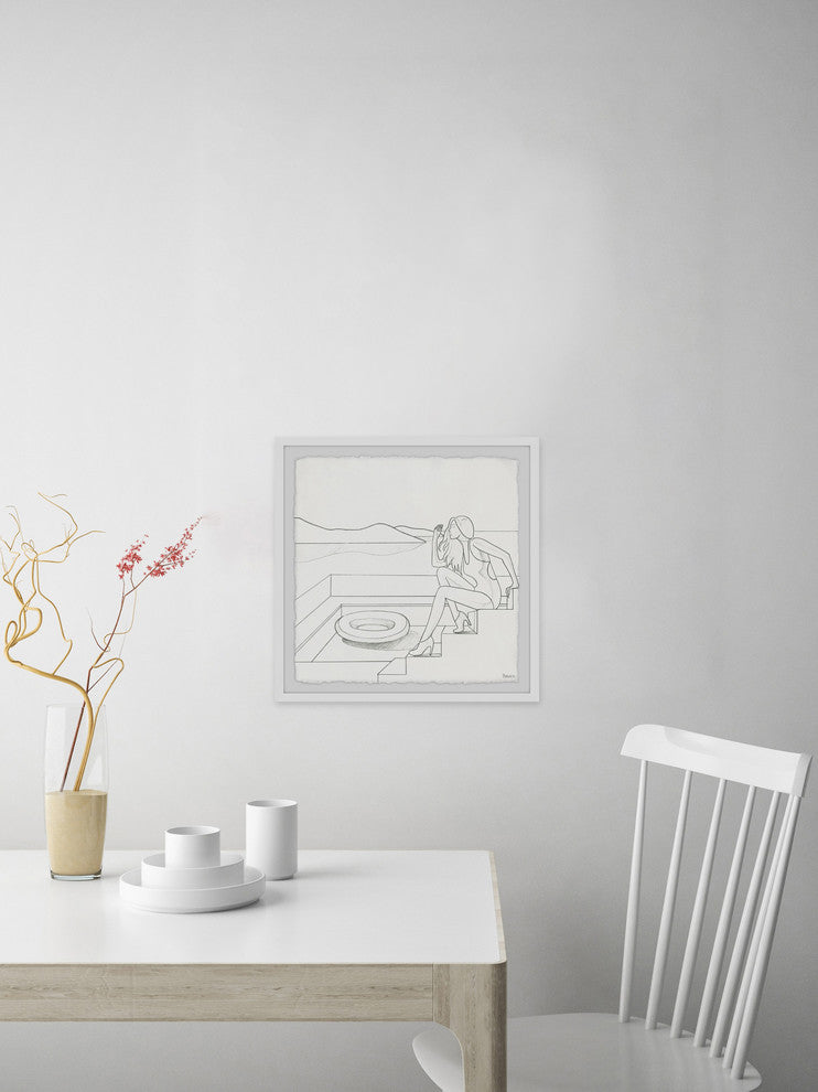 "Feel the View" Framed Painting Print, 32"x32"