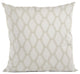 Pearl Diamond Shiny Fabric With Embroidery Luxury Throw Pillow, 18"x18"